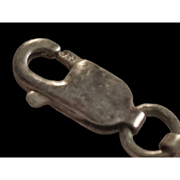 Italian 925 Sterling Silver Twist Necklace With Lobster Clasp 18 Inch Vintage - Picture 6 of 13